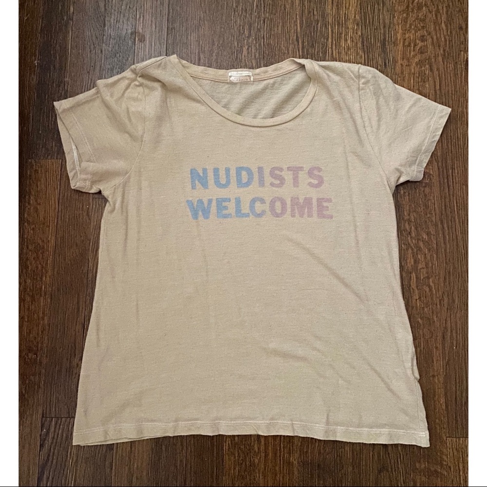 Mother Itty Bitty Goodie Goodie Tee in Tan